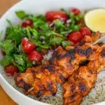 Garlicky BBQ Chicken Kebabs