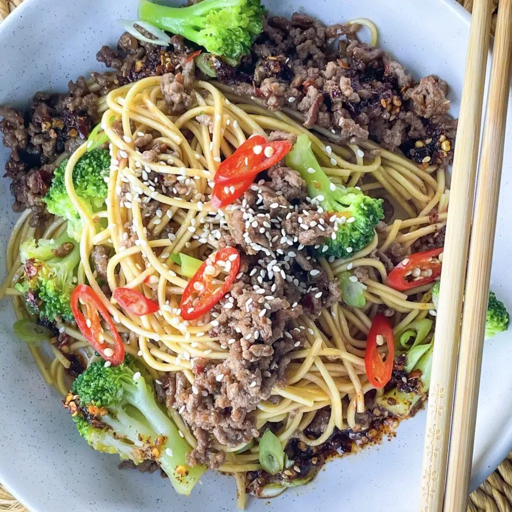 Sticky Beef Noodles Recipe