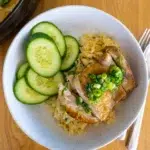 One Pan Ginger Shallot Chicken and Rice