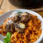Mozzarella Meatballs Risoni