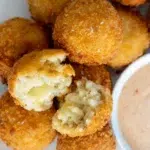 Close up of Mushroom Arancini recipe