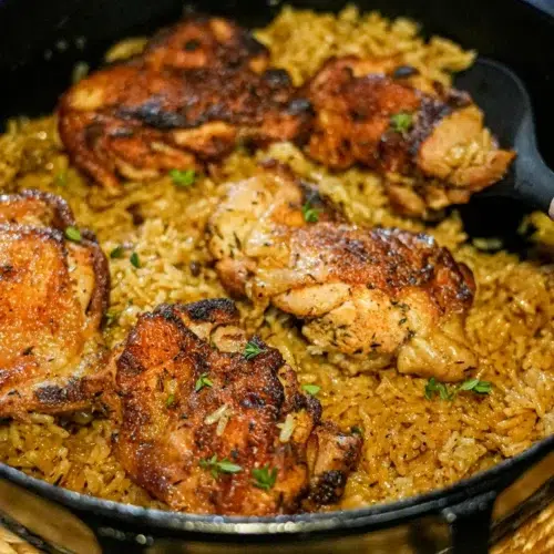 One-pan Chicken & Garlic Rice