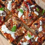 Leftover Mediterranean Lamb Pizza