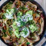 One Pan Cheesy Beef Enchiladas