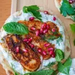 Delicious homemade flatbreads and fillings prepared in a kitchen setting.