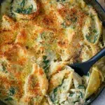 A creamy, cheesy tuna mornay stuffed into giant pasta shells and baked to golden perfection. This comforting Supercharged Tuna Mornay is packed with family-friendly flavours and pantry staples, making it the ultimate weeknight dinner or entertaining crowd-pleaser.