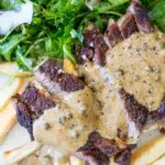 Creamy Peppercorn Sauce Beef Steak