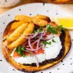 Gyros Smashed Tacos Recipe with Tzatziki