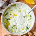 Tzatziki Recipe served with Lemon
