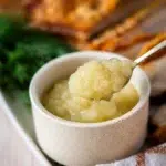 Apple Sauce on spoon
