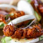 Korean Chicken Bao Recipe Close Up