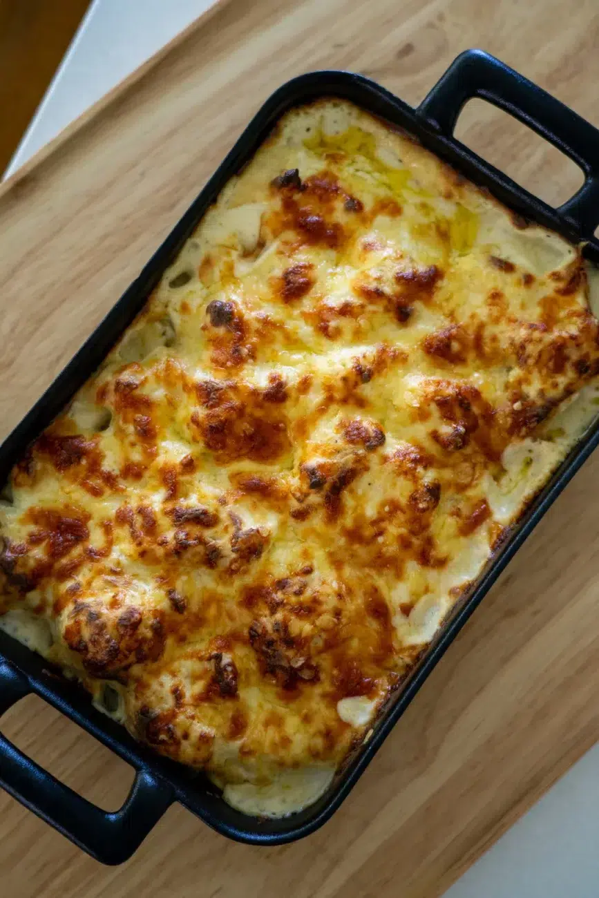 Cauliflower bake just out of the oven