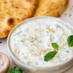 Cucumber Raita Recipe with Naan Bread