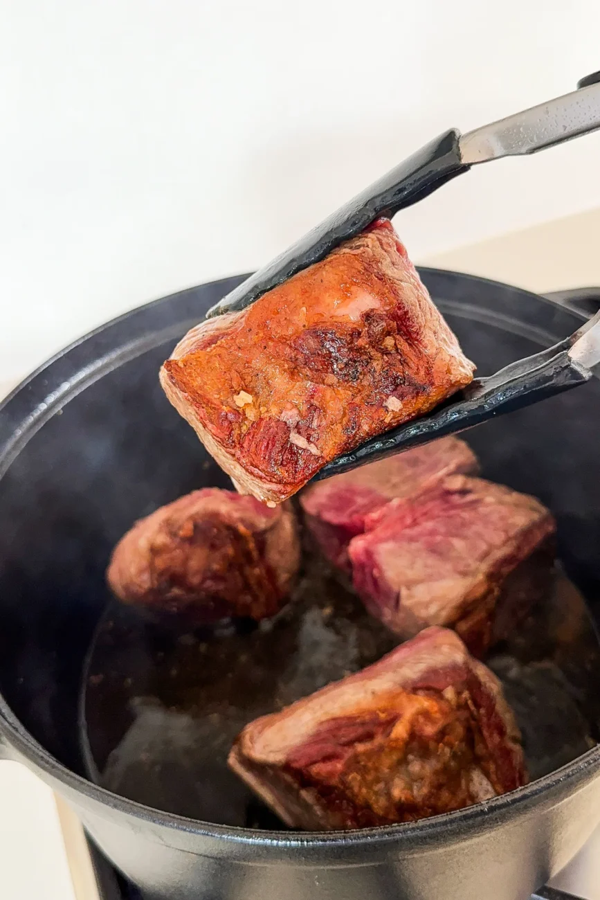 Example of Perfectly Seared Beef Short Rib