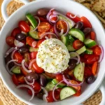 Greek Salad Recipe in Bowl