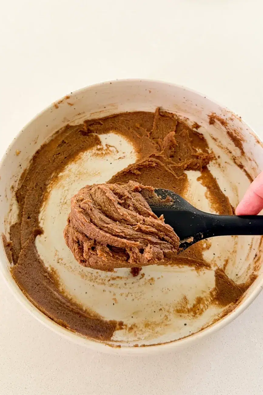 Cinnamon butter combined for cinnamon scrolls