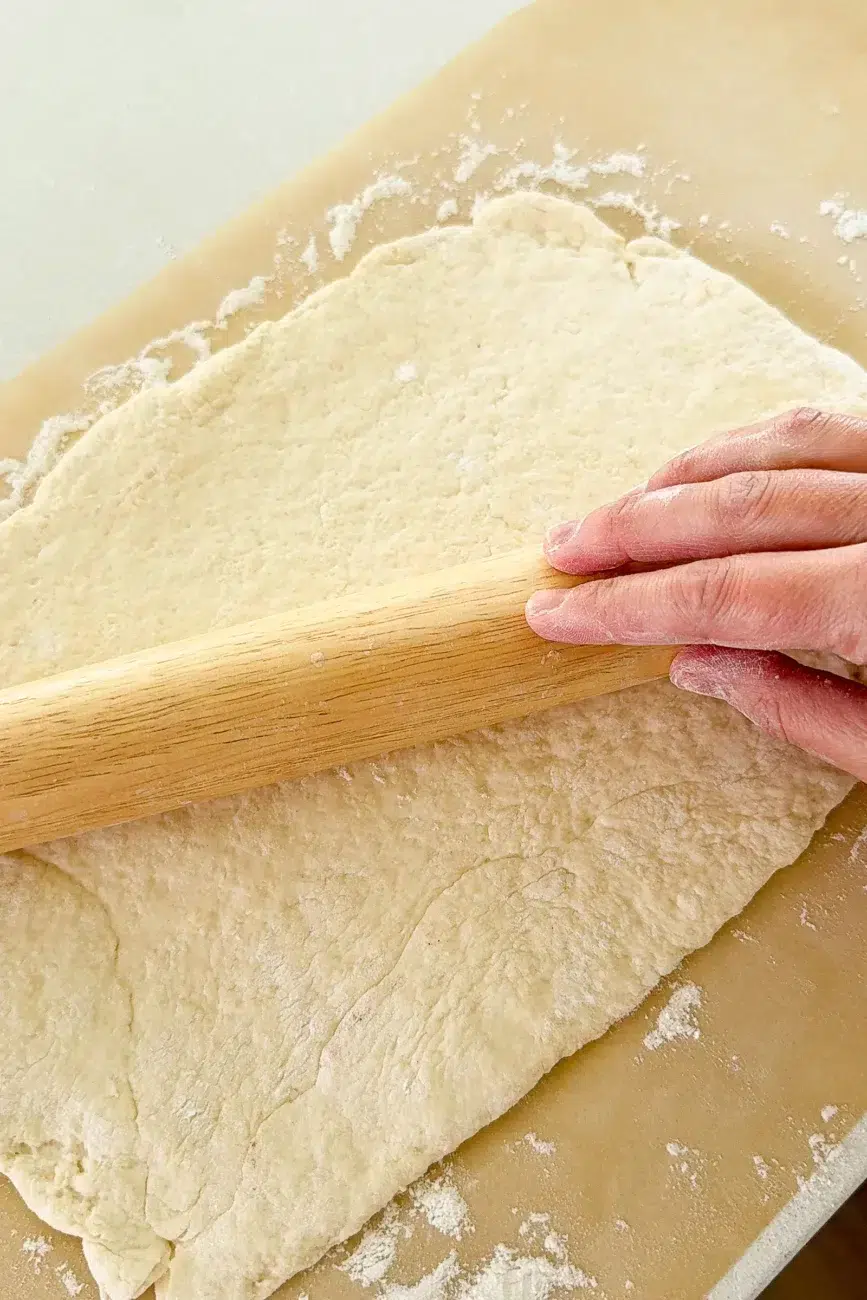 Easy no yeast cinnamon scrolls dough