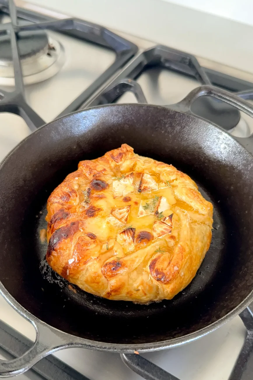 Baked Brie fresh out of the oven
