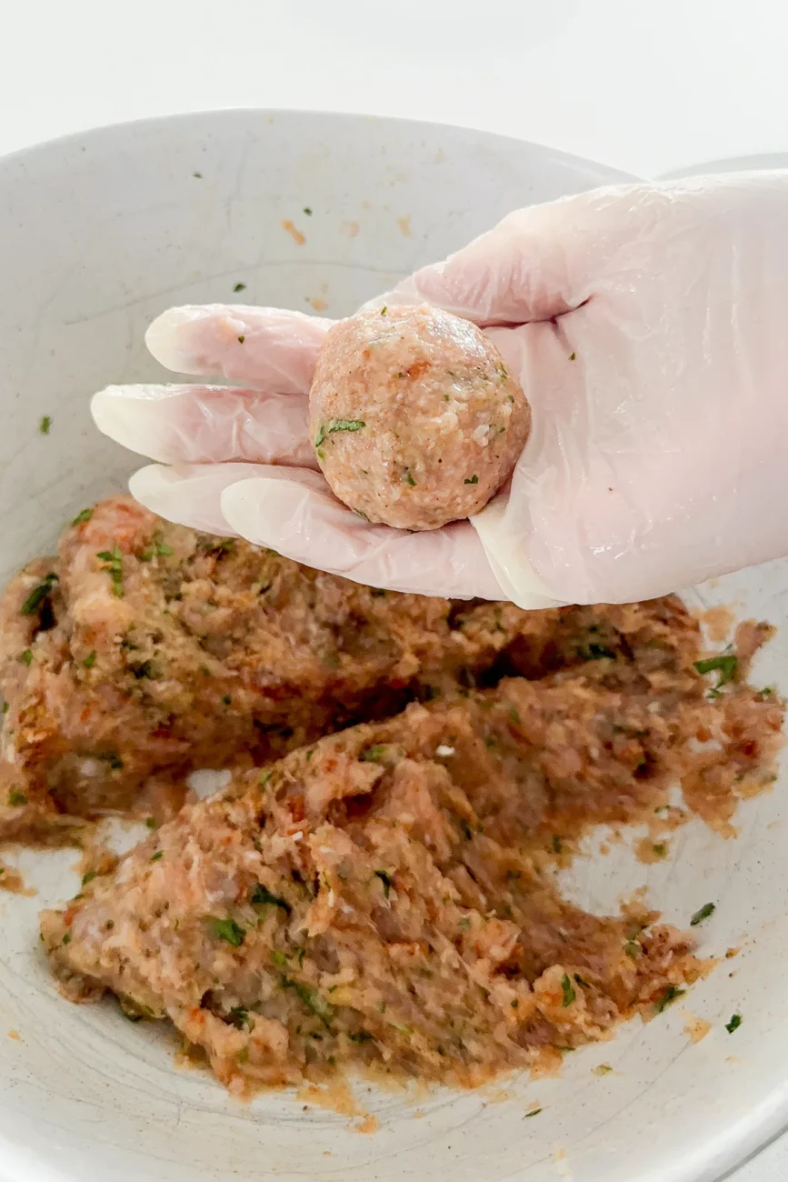 Rolled Chicken Meatball