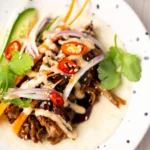 Close up of Pulled Pork Taco Recipe