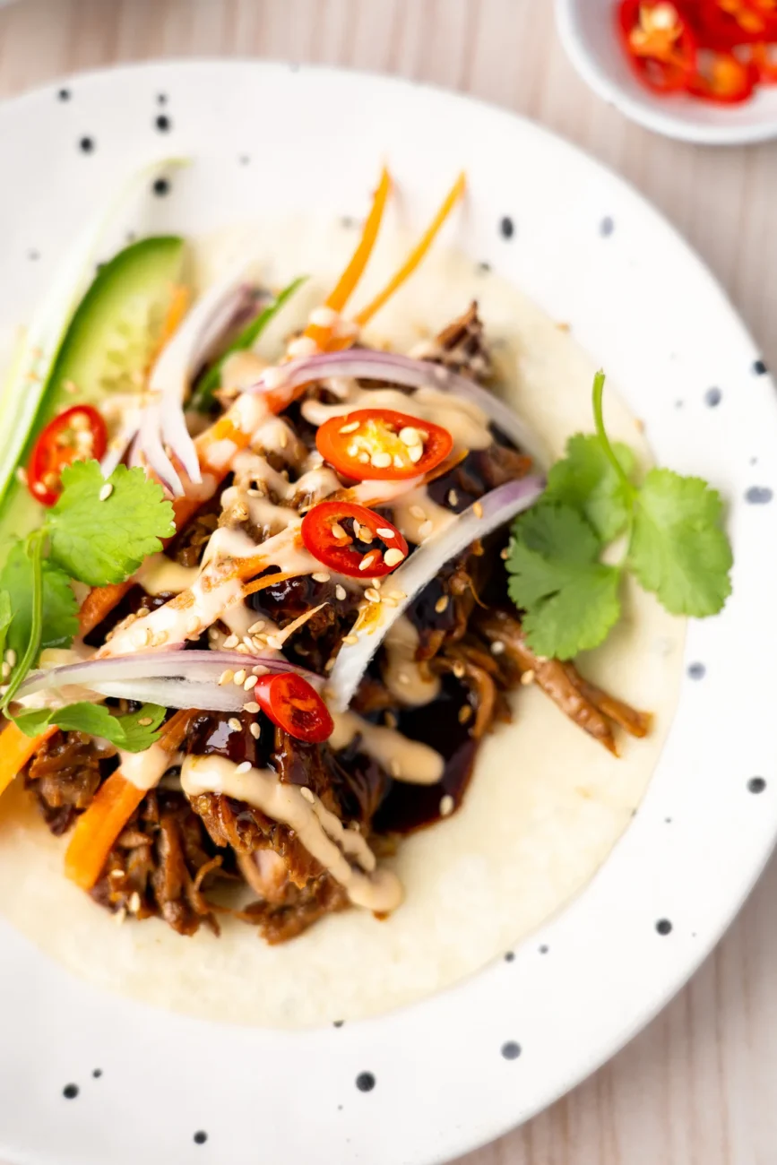 Close up of Pulled Pork Taco Recipe