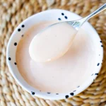 Comeback sauce in bowl with spoon