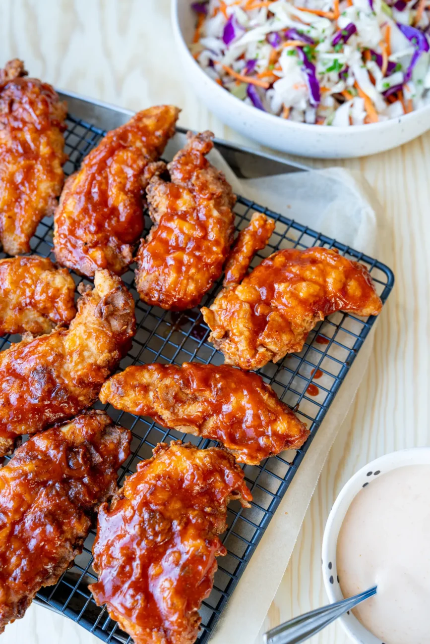Honey BBQ Chicken Tenders Recipe with comeback sauce
