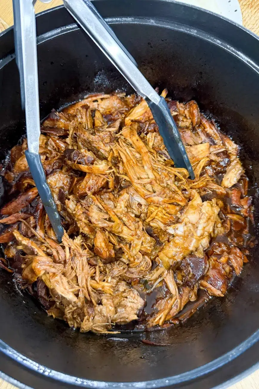 Pork shredded for Pork Tacos