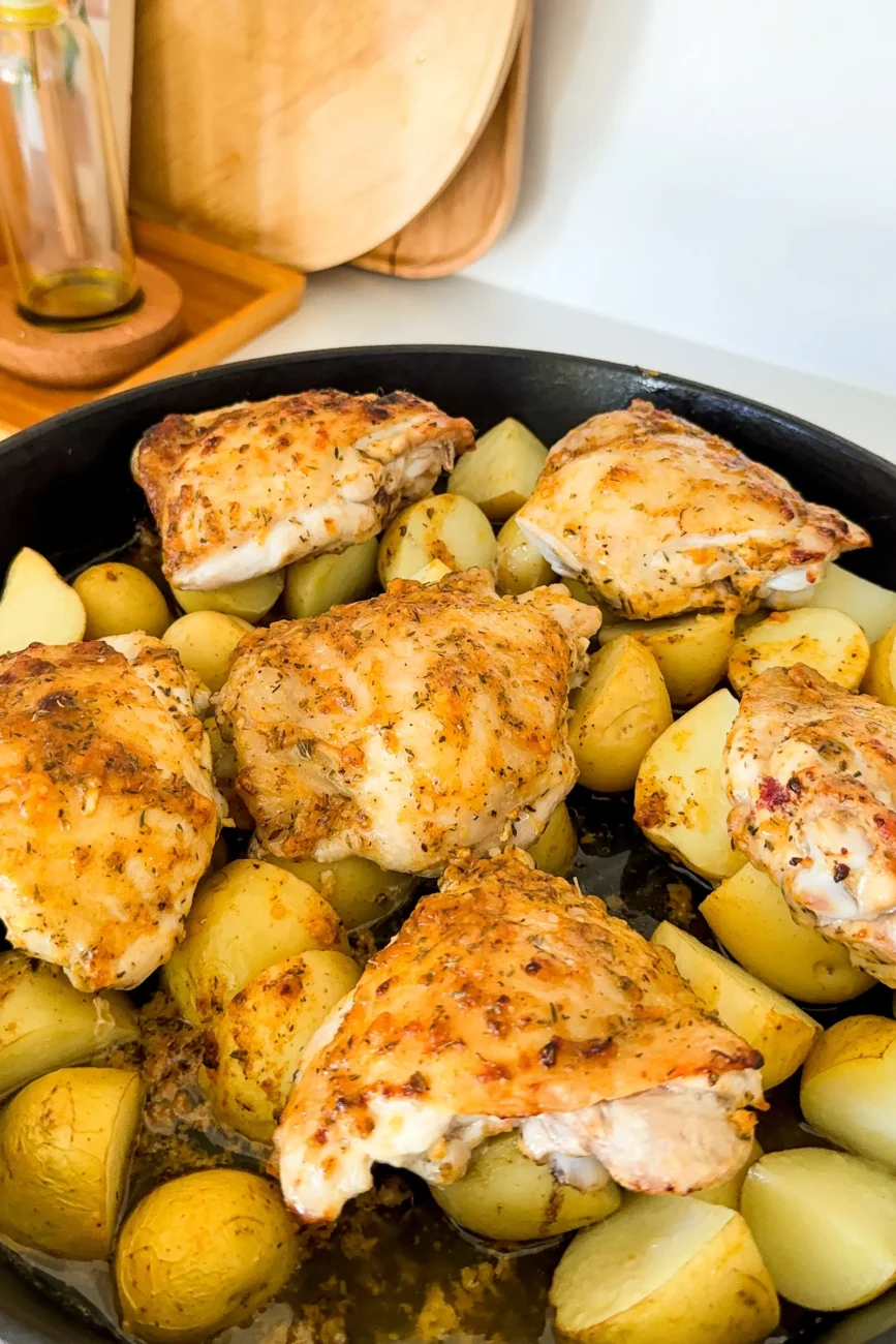 Chicken 35 minutes into the cooking time