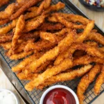 crispy chicken finger recipe with ketchup and ranch